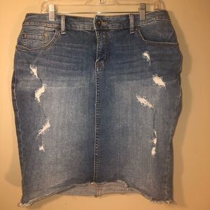 Mini denim skirt- Torrid -size 14